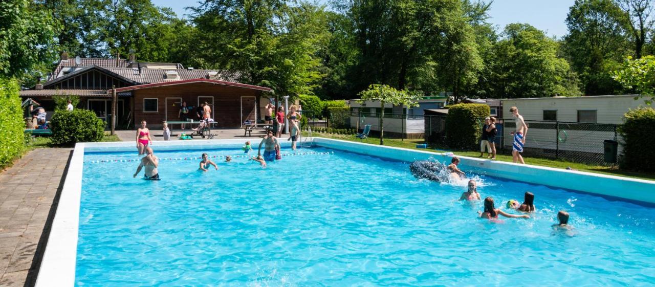 Chalet 'T Rijsterbos Op Camping Met Zwembad! Villa Kültér fotó