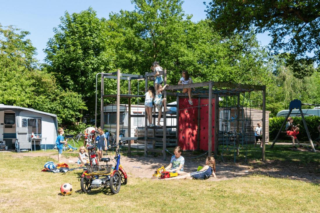 Chalet 'T Rijsterbos Op Camping Met Zwembad! Villa Kültér fotó